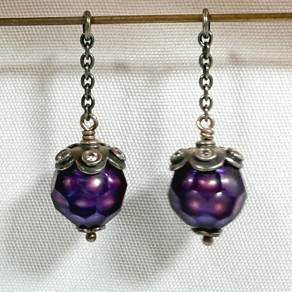 Pandora lilac faceted